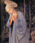 Fra Filippo Lippi, Details of The Adoration of the Infant Jesus